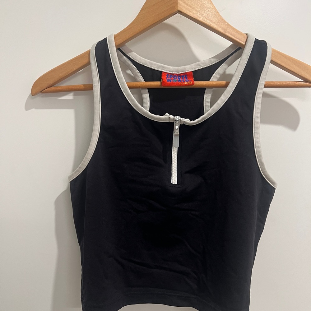 Black and White Women's Tank Top